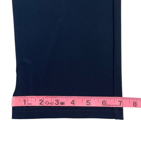Sympli Stretch Jersey Straight Leg Pull On Pants Navy Blue Sz 10 Casual Travel - Picture 9 of 11